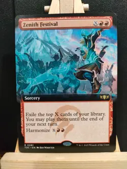 Zenith Festival (Extended Art) - Commander Tarkir Dragonstorm - NM - MTG - Image 1