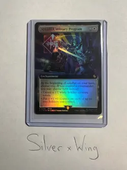 SOLDIER Military Program Extended Art Foil x1, MTG, Final Fantasy, FIN, NM - Image 1