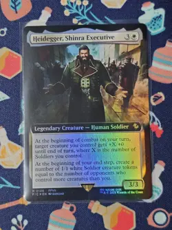 MTG Heidegger, Shinra Executive Extended Art Foil Final Fantasy - Image 1