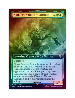 1x Kimahri, Valiant Guardian, Foil, Extended Art, Final Fantasy, Magic MTG NM - Image 1