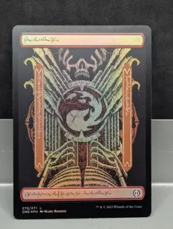 Mountain 270/271 Phyrexian Full Art FOIL X1 LP Phyrexia all will be one MTG - Image 1
