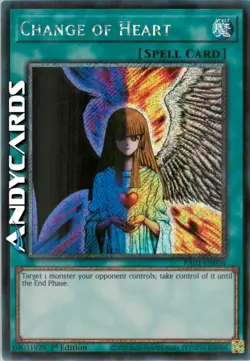 CHANGE OF HEART • (Cambiare Idea) • Segreta Platino • RA01 EN050 • 1Ed • Yugioh! - Image 1