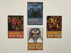Yu-Gi-Oh Anime Style Cards - Egyptian Gods - Obelisk Ra Slifer Horakhty Creator - Image 1