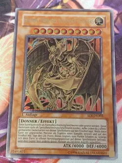 Hamon, Lord Of Roaring Thunder SOI-EN002 Ultimate Rare German EX 1st YUGIOH - Image 1