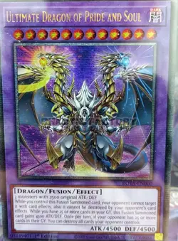 YUGIOH ROTA-EN000 Ultimate Dragon of Pride and Soul Quarter Century Secret Rare - Image 1