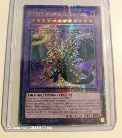 YUGIOH ROTA-EN000 Ultimate Dragon of Pride and Soul Quarter Century Secret Rare - Image 2
