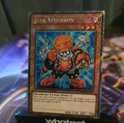 Yu-Gi-Oh! Junk Synchron RA03-EN199 Platinum Secret Rare 1st Edition Mint/NM - Image 1