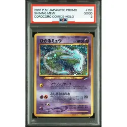 PSA 2 Shining Mew CoroCoro Magazine Promo Neo 151 Pokemon Card Japanese 2001 - Image 1