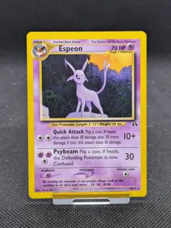 Pokemon Card Espeon 20/75 Neo Discovery Rare Non Holo WOTC NM/M - Image 1