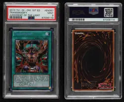 Transmodify 1st Ed. YuGiOh Judgment of the Light PSA 9 MINT eb8 - Image 3
