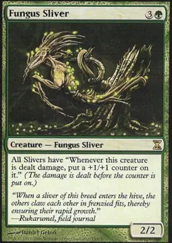 Fungus Sliver - Medium Play MTG Time Spiral - Image 1