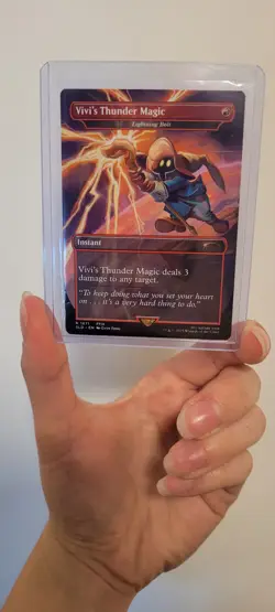 MTG Vivi's Thunder Magic Lightning Bolt Final Fantasy Secret Lair NM - English - Image 1