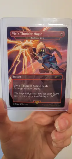 MTG Vivi's Thunder Magic Lightning Bolt Final Fantasy Secret Lair NM - English - Image 3