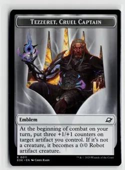 Tezzeret Cruel Captain Emblem - MtG Edge of Eternities - NM - Image 1
