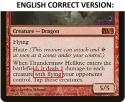 Thundermaw Hellkite Russian Mtg MISPRINT. Damage to each NON flying creature - Image 5