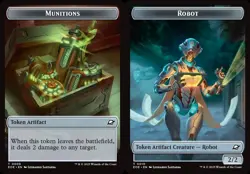 4x Munitions Robot Token - MtG Edge of Eternities - NM - Image 1