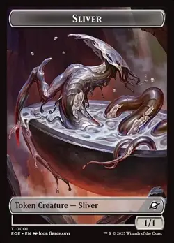 5 pcs Sliver Robot Token - MtG Edge of Eternities - NM - Image 1