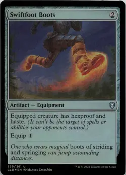 Swiftfoot Boots - FOIL - U Commander Legends: Battle for Baldur's Gate 339 - MTG - Image 1