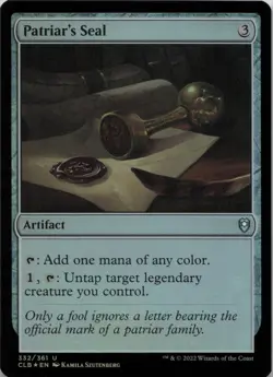 Patriar's Seal - FOIL - U Commander Legends: Battle for Baldur's Gate 332 - MTG - Image 1