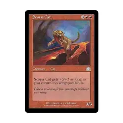 WOTC MtG Prophecy Scoria Cat (U) (Foil) NM - Image 1