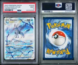 PSA 9 MINT Glaceon VStar SWSH Crown Zenith #GG40 Full Art Alt Art Pokemon Card - Image 3