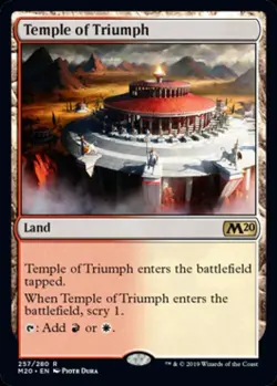 Temple of Triumph -Foil Near Mint MTG Magic 2020 Core Set - Image 1