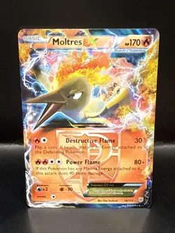 Pokemon Moltres ex Ultra Rare B&W Plasma Storm 14/135 - Image 1