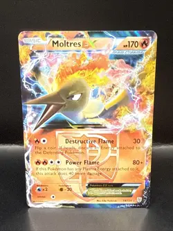 Pokemon Moltres ex Ultra Rare B&W Plasma Storm 14/135 - Image 2
