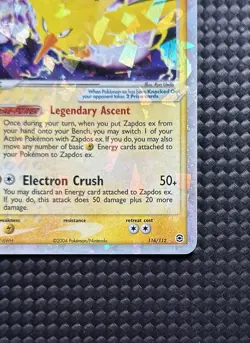 Pokemon Cards Zapdos EX 116/112 Holo Ultra Rare 2004 FireRed LeafGreen ENG - Image 5