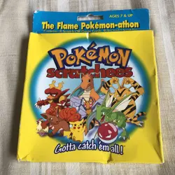 Vintage Nintendo Flame Pokemon athon Racing Games Scratch Off Cards 2000 GC - Image 1