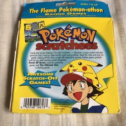 Vintage Nintendo Flame Pokemon athon Racing Games Scratch Off Cards 2000 GC - Image 2