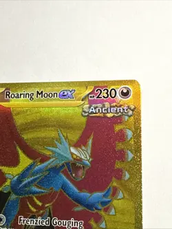 Pokemon TCG Roaring Moon EX 262/182 Paradox Rift Hyper Rare Holo Near Mint - Image 3