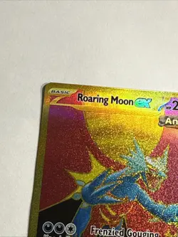 Pokemon TCG Roaring Moon EX 262/182 Paradox Rift Hyper Rare Holo Near Mint - Image 4
