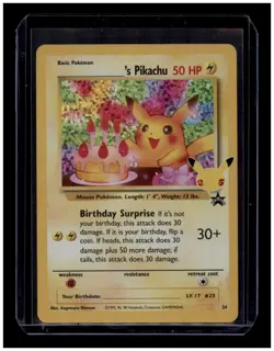 Pokemon Card TCG - Birthday Pikachu - 24/108 - Black Star Promo - Celebrations - Image 1