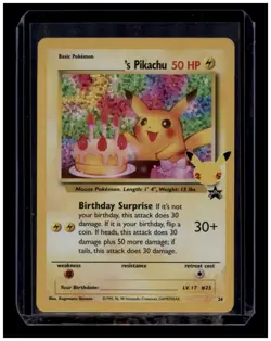 Pokemon Card TCG - Birthday Pikachu - 24/108 - Black Star Promo - Celebrations - Image 1