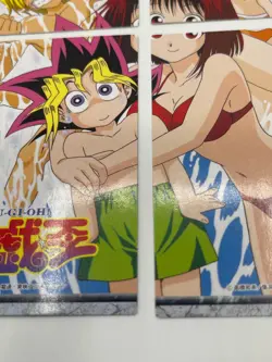 Yugioh Toei Amada Animation Character Card No.42.43.44.45 PUZZLE Card 1998 - Image 2