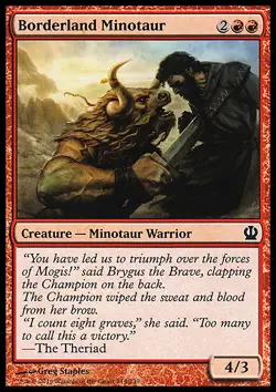 MTG 4x BORDERLAND MINOTAUR MINOTAURO DELLE TERRE DI CONFINE - Image 1