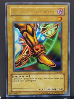 Left Leg of the Forbidden One LOB-121 Unl Yugioh Card | Asian English | NM- - Image 2