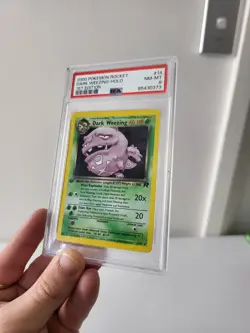 Dark Weezing 14/82 - 1st Edition - Team Rocket *PSA 8 - NM-MT* Holo Pokemon Card - Image 5