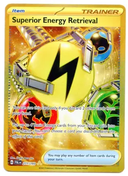 Pokemon Card superior energy retrieval 277/193 paldea evolved full art gold - Image 1