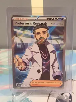 Professor's Research 241/198 Full Art Trainer Pokemon Card Scarlet And Violet - Image 3