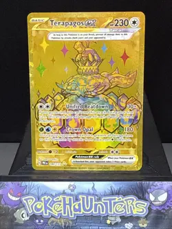 Pokemon Card Terapagos EX 180/131 Prismatic Evolutions Hyper Rare Gold NM - Image 1