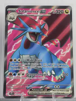 Salamence EX 177/159 Full Art Pokemon Card Double Rare Journey Together - Image 1