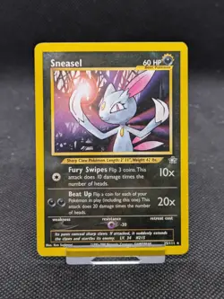Sneasel 25/111 Neo Genesis Set Pokemon Card WOTC LP EXCELLENT - Image 1