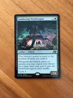 Lumbering Worldwagon (Foil Bundle Promo) MTG [Aetherdrift Promos] Near Mint - Image 1