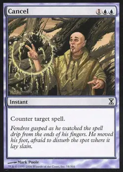 Cancel -Foil Medium Play MTG Time Spiral - Image 1