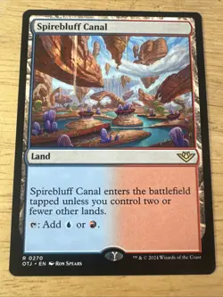 MTG - Spirebluff Canal - Outlaws of Thunder Junction - Near Mint - Image 1
