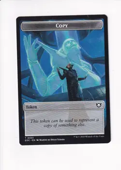 MAGIC MTG COMMANDER: EDGE OF ETERNITIES DOUBLE SIDED TOKEN COPY / PEST - Image 1