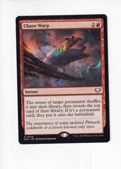MAGIC THE GATHERING MTG COMMANDER: EDGE OF ETERNITIES CHAOS WARP - Image 1
