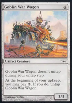 Goblin War Wagon -Foil Medium Play MTG Mirrodin - Image 1